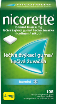 NICORETTE ICEMINT GUM 4MG léčivé žvýkací gumy 105