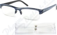 Brýle čtecí +3.50 modro-černé s pouzdrem FLEX