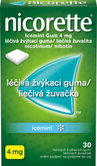 NICORETTE ICEMINT GUM 4MG léčivé žvýkací gumy 30