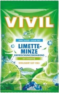 Vivil Limetka-mentol+vit.C bez cukru 80g