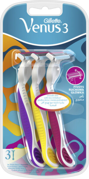 Gillette Venus3 Dispo 3ks Multicolor