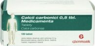 CALCII CARBONICI 0,5 TBL. MEDICAMENTA 0,5G neobalené tablety 100