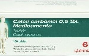 CALCII CARBONICI 0,5 TBL. MEDICAMENTA 0,5G neobalené tablety 100