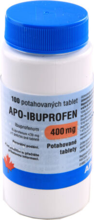 APO-IBUPROFEN 400MG potahované tablety 100