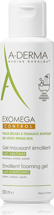 A-DERMA Exomega CONTROL Zvláč.pěnivý gel 500ml