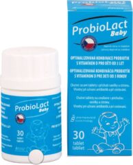 ProbioLact Baby tablety na cucání s vitaminem D příchuť vanilka citron 30 ks