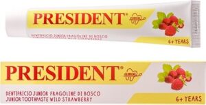 PresiDENT Zubní pasta gel děti 6+ let Jahoda 50ml