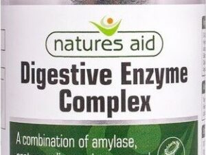 Natures aid Trávicí enzymy Complex s betainem HCl 100 mg 60 tablet