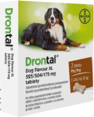 Drontal Dog Flavour XL 525/504/175mg psy tbl.2