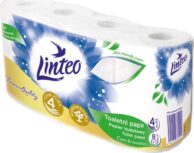 Toaletní papír LINTEO 4-vrstvý bílý 8 rolí