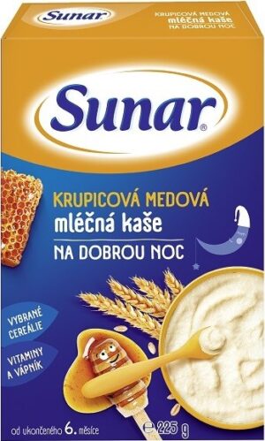 Sunar ml. kaš. krupic.med dobr.noc 225g C-179