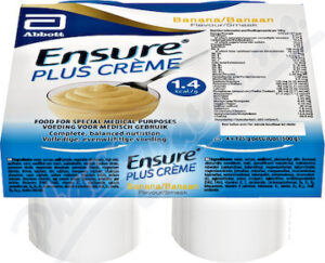 ENSURE PLUS CREME BANÁNOVÁ PŘÍCHUŤ perorální SOL 4X125G