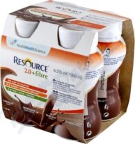 RESOURCE 2,0 KCAL FIBRE ČOKOLÁDOVÝ perorální SOL 4X200ML